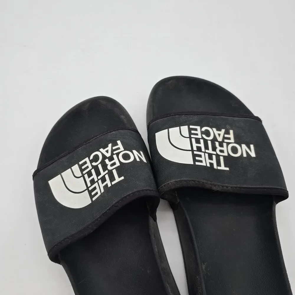 The North Face Sandals Mens 11 Black Slides Water Slip Ons Camo Base Camp